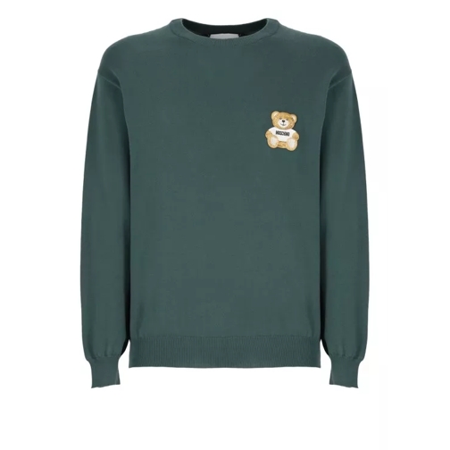 Moschino Sweater With Logo Green 