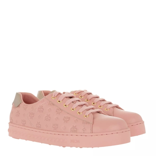 MCM W Embo LT Logo String Added Sneaker Pink Blush Low-Top Sneaker