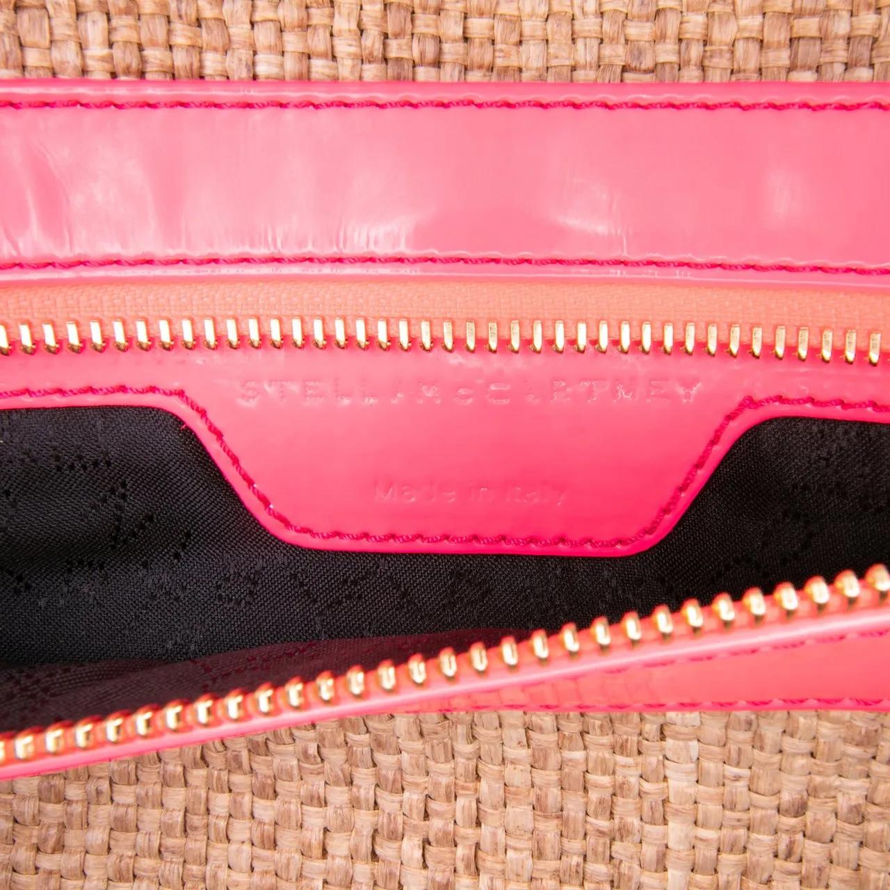 Thumbnail - Stella McCartney Clutches - Raffia Falabella Fold Over Clutch - Gr. unisize - in Braun - für Damen