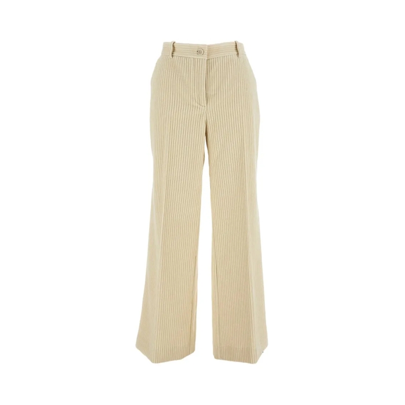 P.A.R.O.S.H.  Minimalist Tailored Trousers White