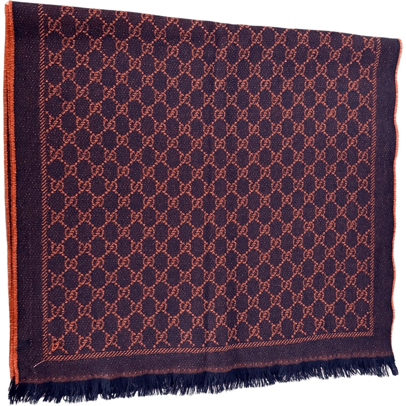 Gucci Wollschal Gucci wool scarf, dark blue bronze / very good blau
