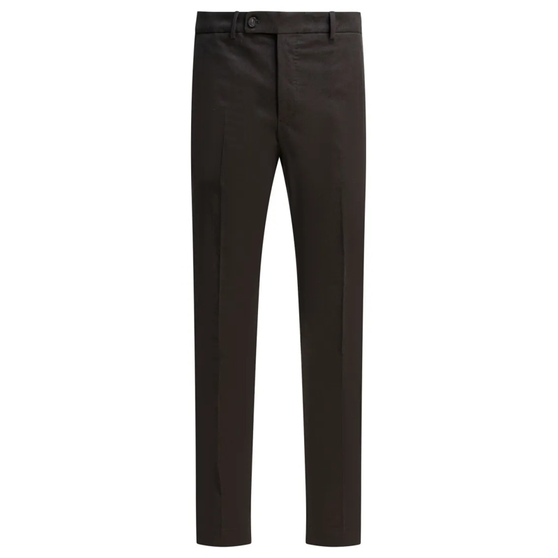 Incotex Pantalon de costume Slim Fit Stretch Cotton Pants Black