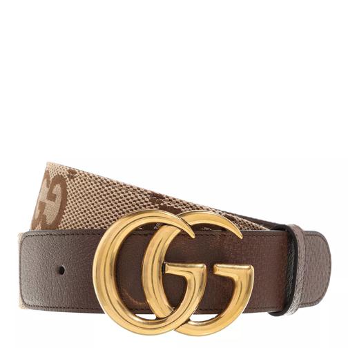 Gucci Jumbo GG Marmont Wide Belt Camel Ebony Taillengürtel
