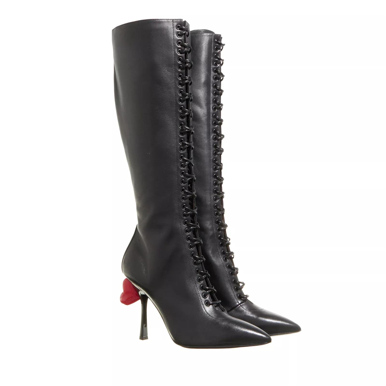 Moschino Boots & Stiefeletten - Sweet Heart Boots - Gr. 37 (EU) - in Schwarz - für Damen