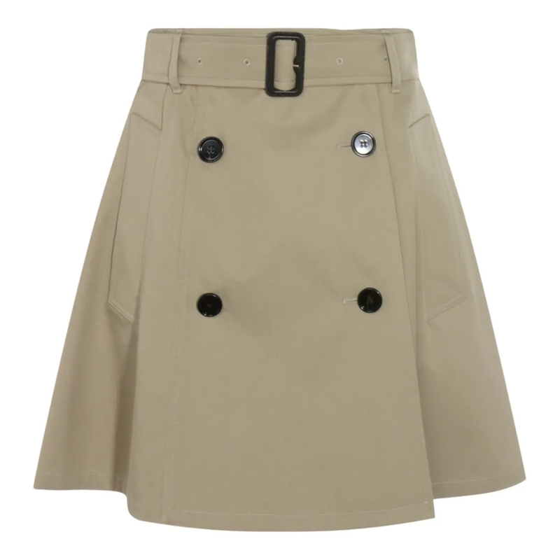 Burberry Minirock A-Line Skirt With Belted Waist Pink