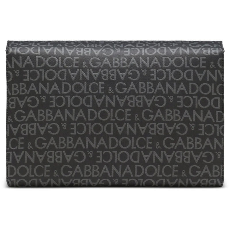 Dolce&Gabbana Gürteltasche Allover Logo Shoulder Bag schwarz