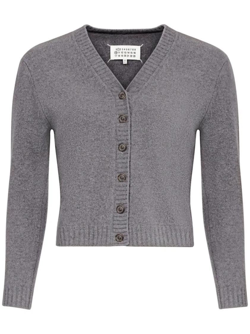 Maison Margiela - Wool Cardigan - Größe S - grau