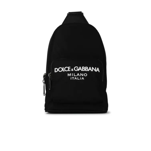 Dolce&Gabbana Black Nylon Shoulder Bag Black Rugzak