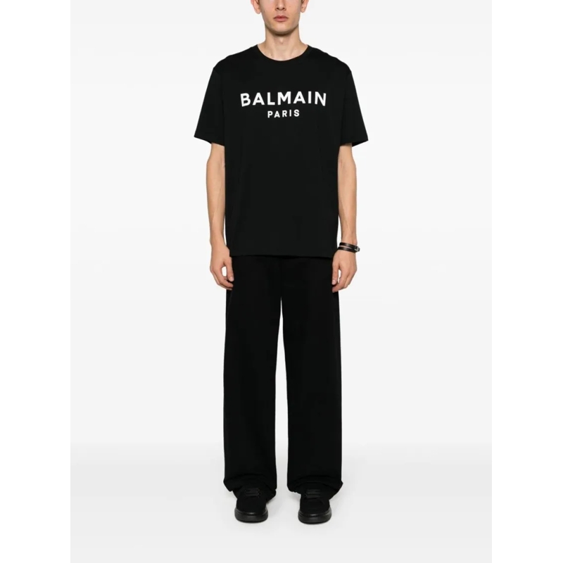 Balmain T-Shirt Crew Neck T-Shirt Black