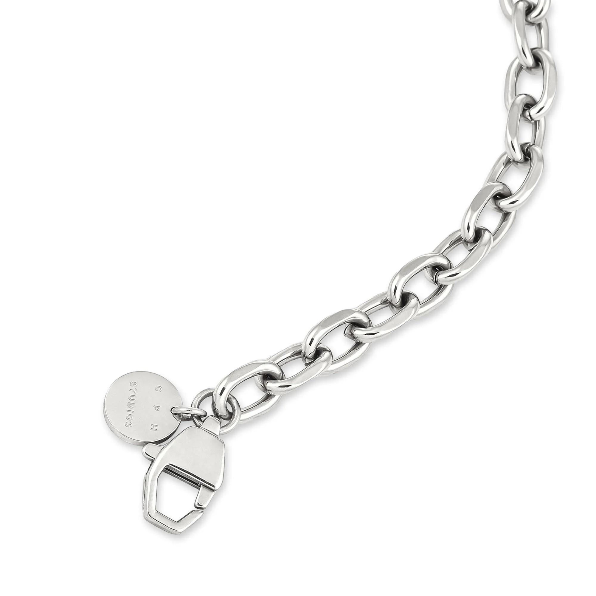 Thumbnail - Copenhagen Armband - Edelstahl Armband - Basic Chains - Gr. ONESIZE - in Silber - für Damen