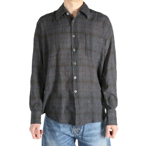 Our Legacy T-shirts Above Shirt Bazaar Check schwarz (Image 2)