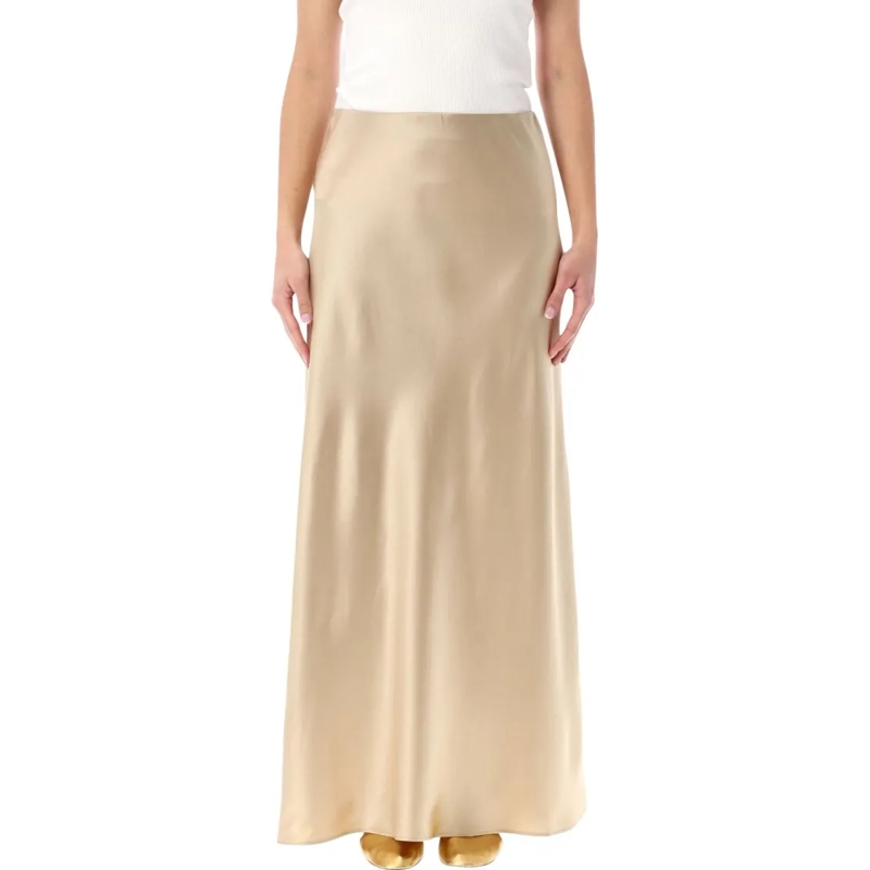 By Malene Birger Minirock Barbara Satin Maxi Skirt Neutrals