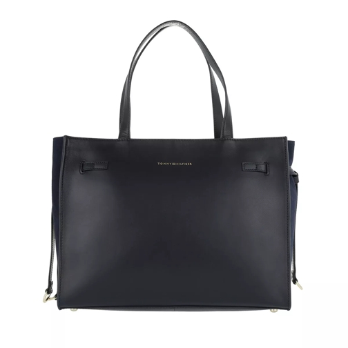 Tommy Hilfiger Effortless Leather Tote Navy Tote