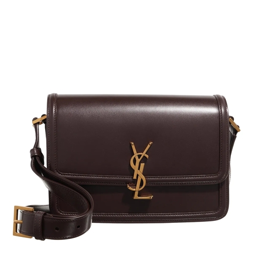 Saint Laurent Crossbody Bag Solferino Shoulder Bag Dark Brown