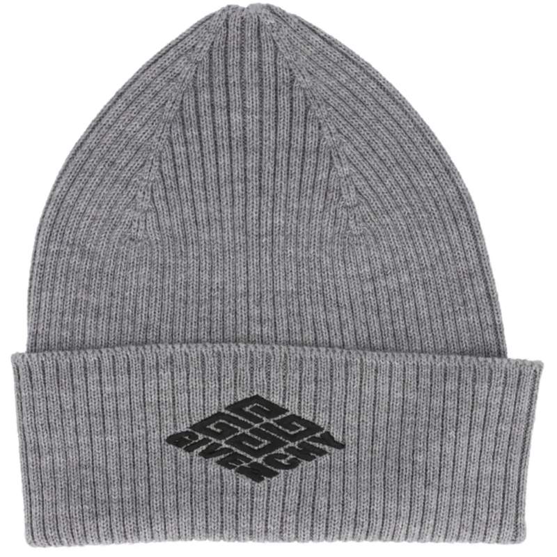 Givenchy  4g Logo Wool Beanie grau