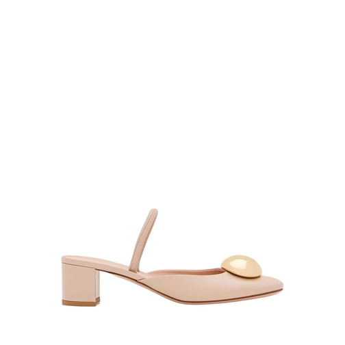 Gianvito Rossi Sandale Leather Slingback Neutrals