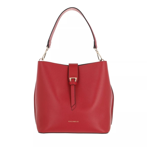 Coccinelle Alba Handbag Bottalatino Leather Ruby Tote