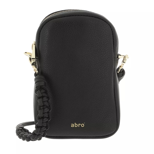 Abro Mobile-Crossbody Bag KIRA   Black/Gold Handytasche