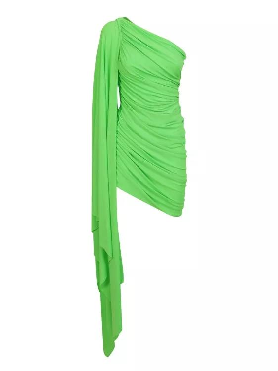 Norma Kamali Neon Green Mini Dress Green | fashionette