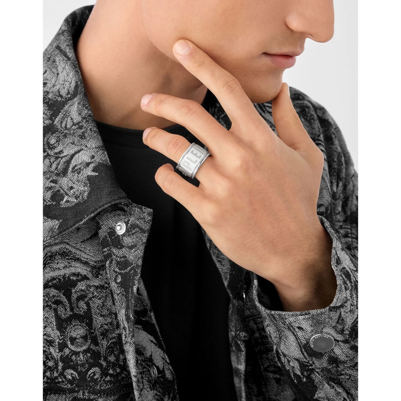 Philipp Plein Bandring Ring Plein Double Tag silber(Image 3)