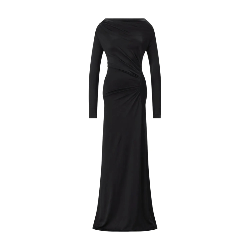 Victoria Beckham Maxikleid Figurbetontes Maxikleid Schwarz