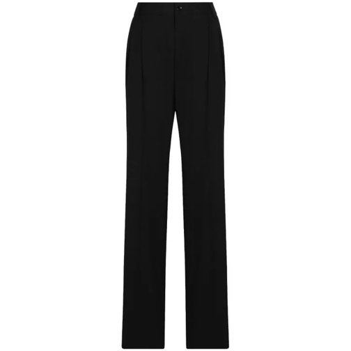 Dolce&Gabbana Black Straight Trousers Black Hosen