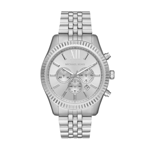 Michael Kors Lexington Watch Silver Chronograph