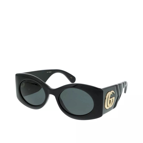 Gucci GG0810S-001 53 Sunglass WOMAN INJECTION Black Sonnenbrille