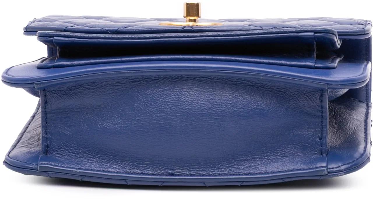 Thumbnail - Chanel Hobo Bags - 2019 Mini Quilted Aged Calfskin and Caviar Chain H - Gr. unisize - in Blau - für Damen