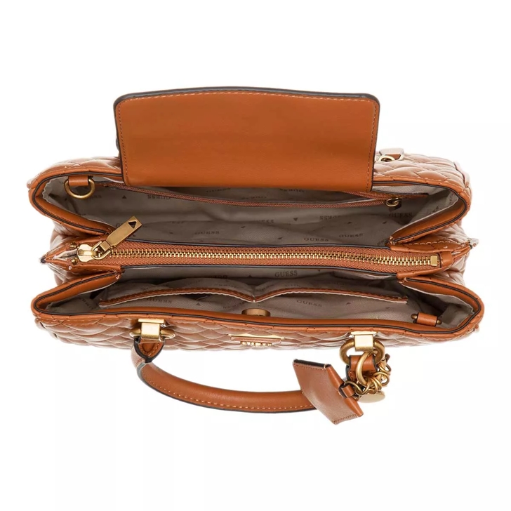 Guess Elenia Girlfriend Satchel Cognac | Satchel