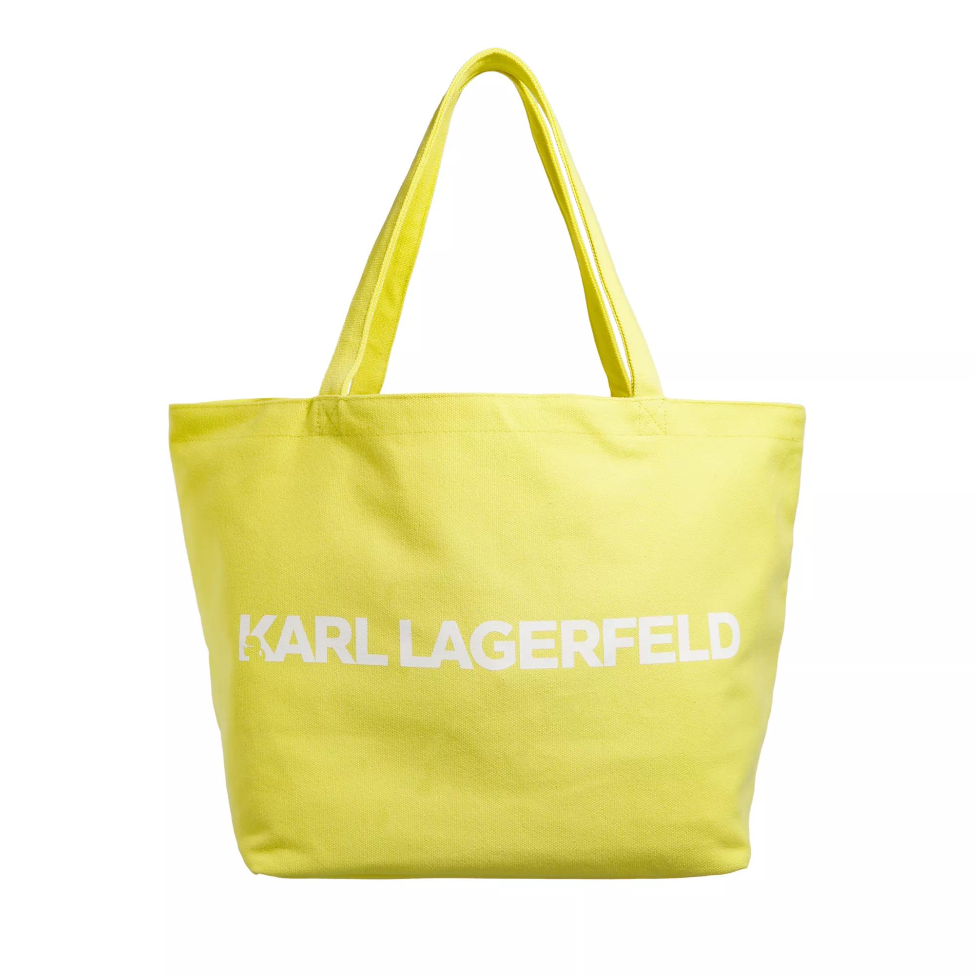 Karl Lagerfeld Shopper - K/Essential Logo Shopper - Gr. unisize - in Gelb - für Damen