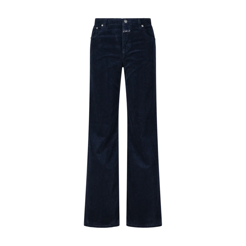 Closed Jeans Wide-Fit Cordhose Gillian Dunkelblau