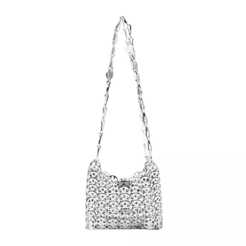 Paco Rabanne Sac à bandoulière 1969 Nano Silver Brass Pochette Silver