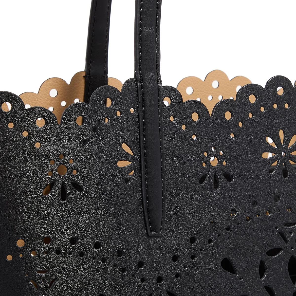 kate spade new york Shoppers & Totes Do It All Spade Flower Perforated Fine Grain Leath in zwart
