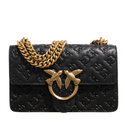 Pinko Love One Mini Dc Black Crossbody Bag