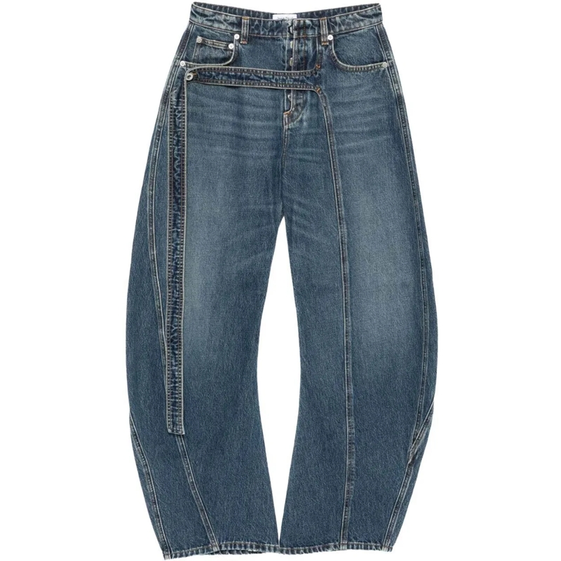 Jean Paul Gaultier Jeans à jambe droite Jeans Denim blau