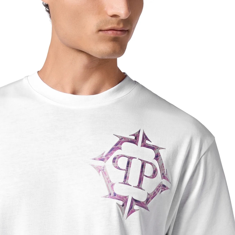 Philipp Plein T-Shirt T-Shirt Chrome weiss(Image 4)