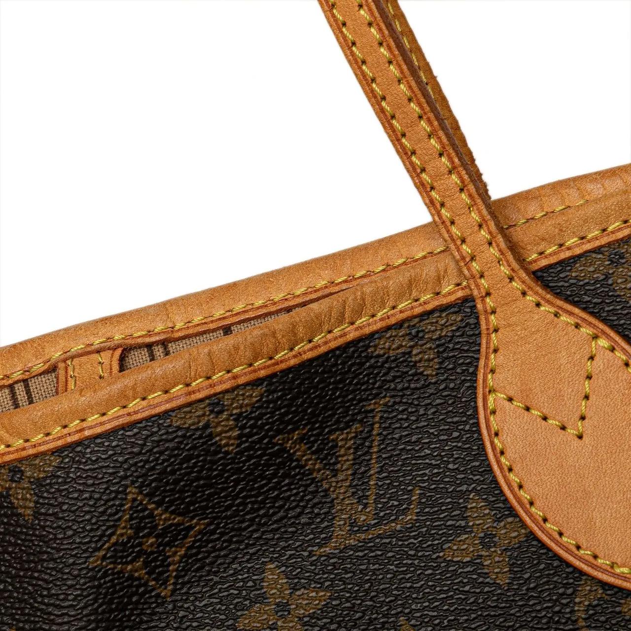 Louis Vuitton Shoppers 2007 Monogram Neverfull MM in bruin
