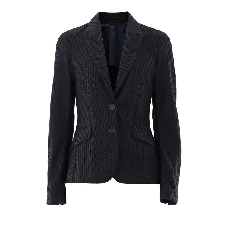VAN LAACK Blazer Mantel Modern Fit Uni dunkel-blau