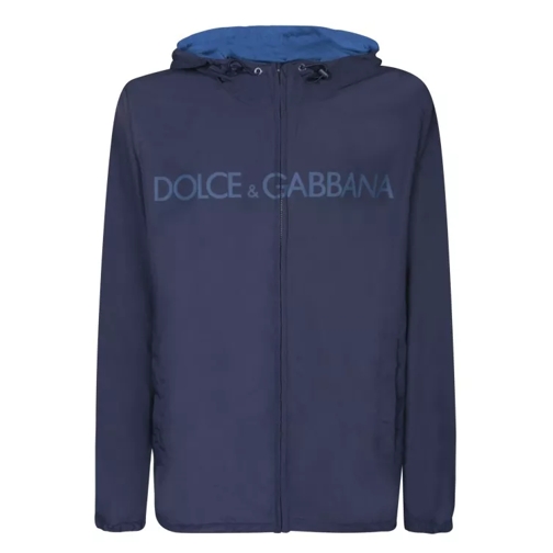 Dolce&Gabbana Double-Face Nylon Jacket Blue 