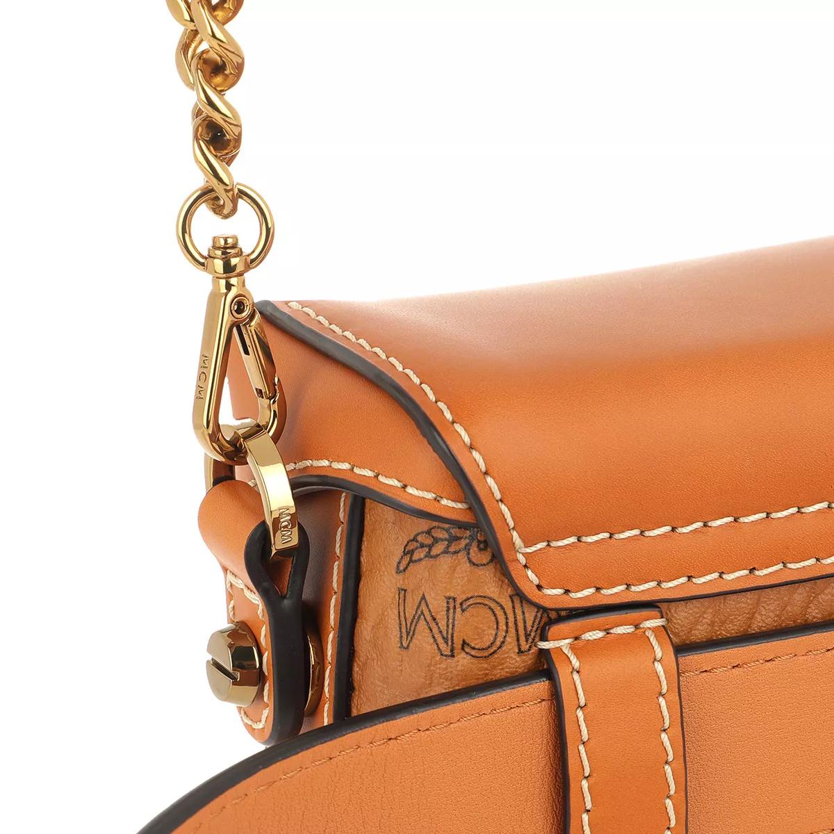 MCM, Bags, Mcm Cognac Visetos Belt Bucket Bag Limited Edition