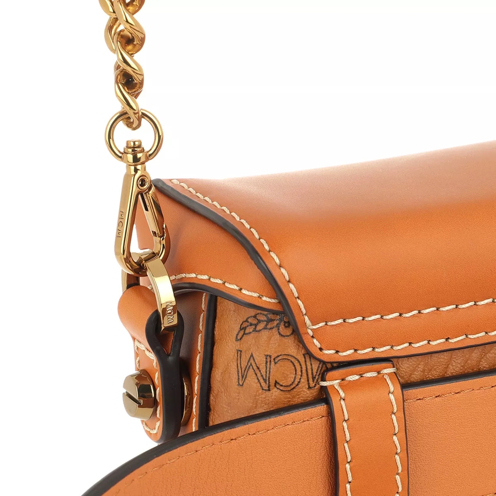 Mini Berlin Crossbody in Visetos Cognac