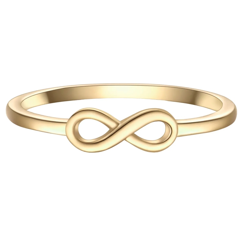 Glanzstücke München Ring Sterling Silber Ring Infinity gold