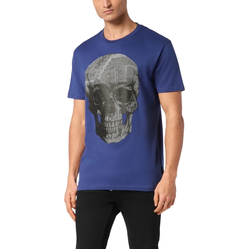 Philipp Plein T-Shirt T-Shirt Skull dunkel-blau(Image 3)