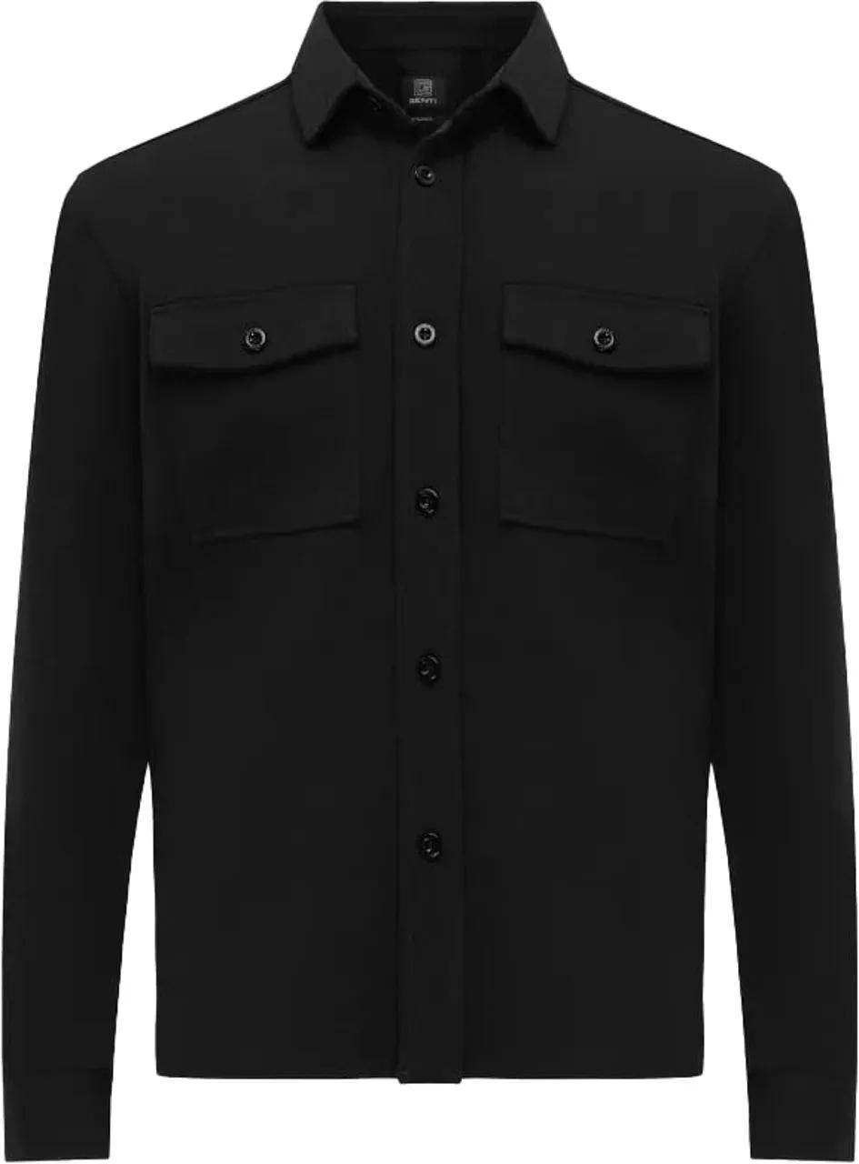 GENTI - Midtown Overshirt Black - Größe XXL - schwarz