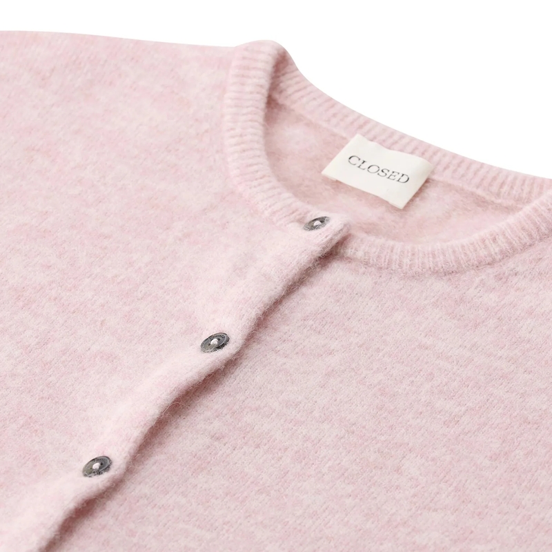 Closed Pull Strickjacke aus Alpaka-Mix pink(Image 3)