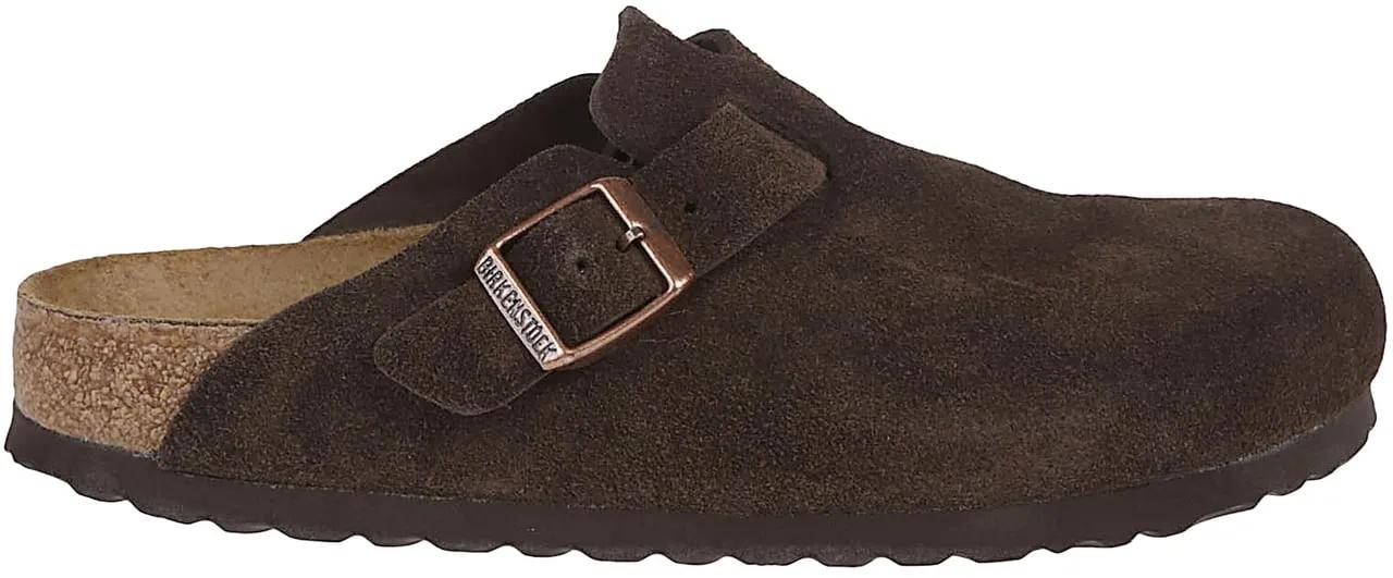 Thumbnail - Birkenstock Loafer - Boston Sfb Brown Suede Clogs - Gr. 40 (EU) - in Braun - für Damen