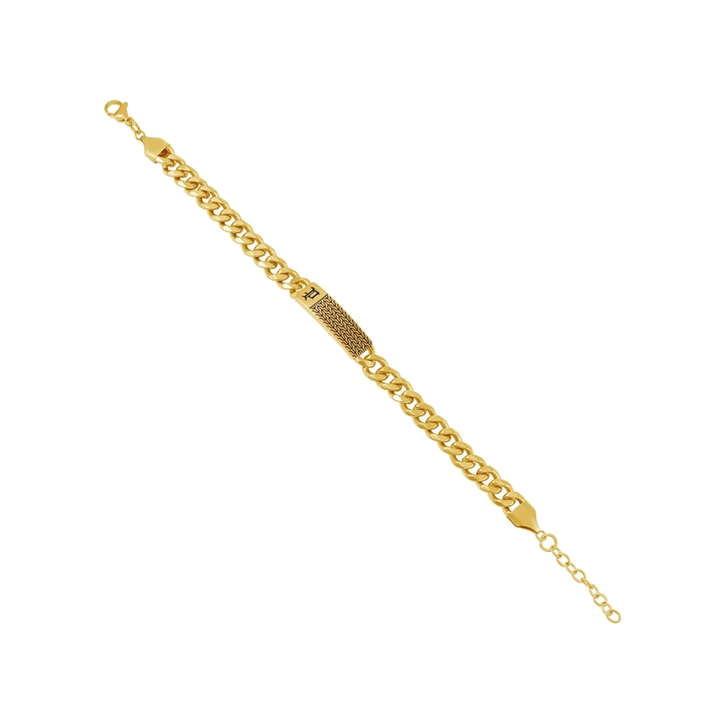 Police Armband Armband Chainmale- Herrenarmband- Farbe: silber gold(Image 2)