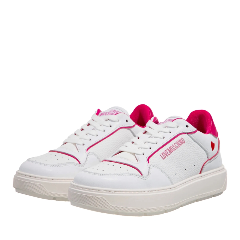 Love Moschino Low-Top-Sneaker Bold Love Sneakers Donna Bianco+Magenta