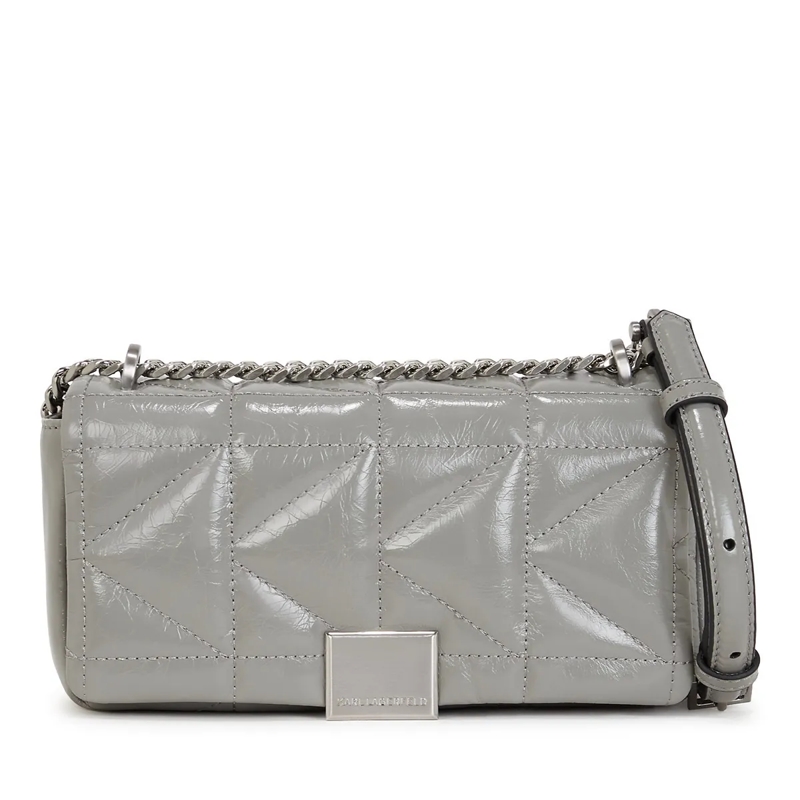 Karl Lagerfeld Crossbody Bag K/KUILT�GL�NZENDE KLEINE UMH�NGETASCHE grau
